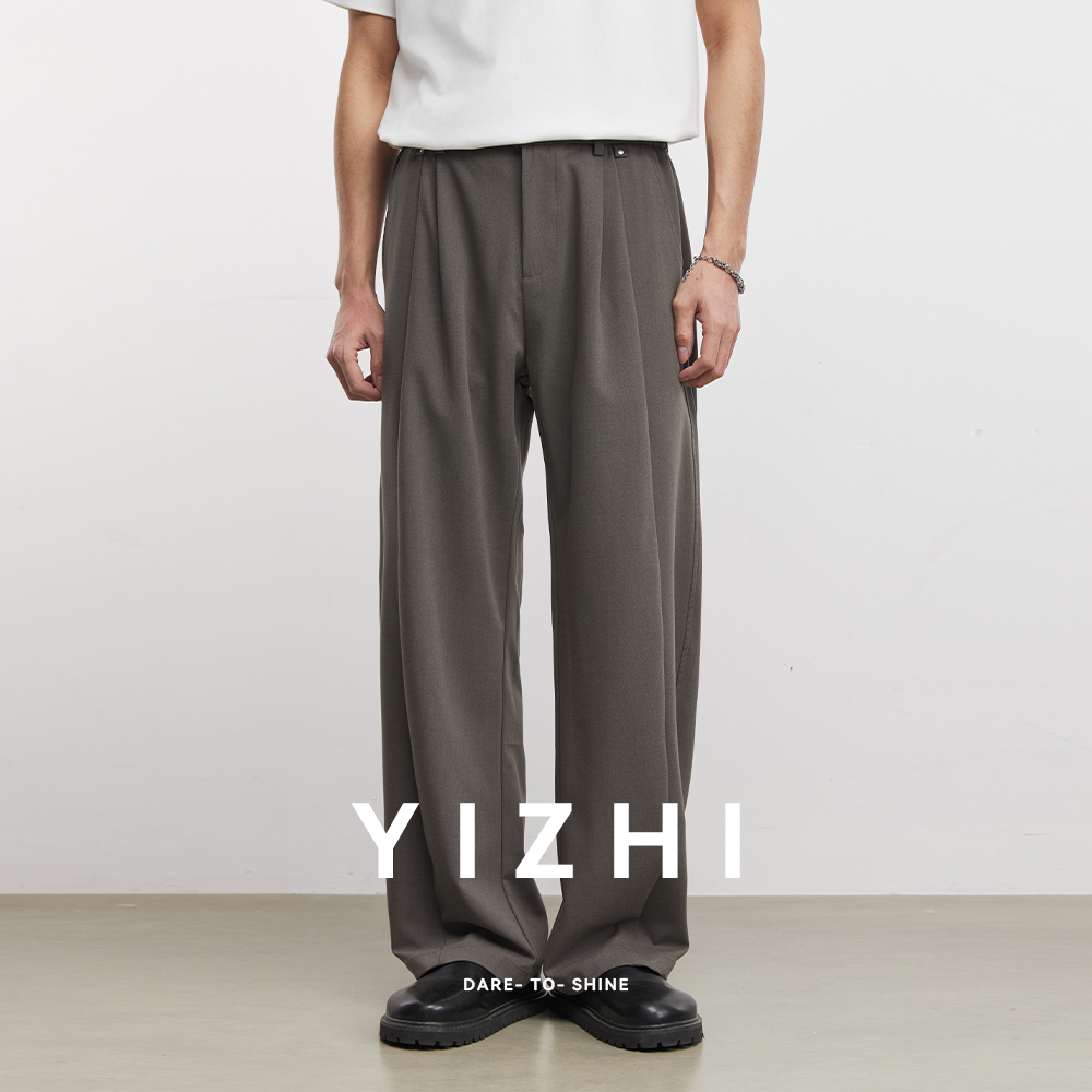 Men'S Formal Wear - 220g Woven Fabric Scimitar Casual Pants