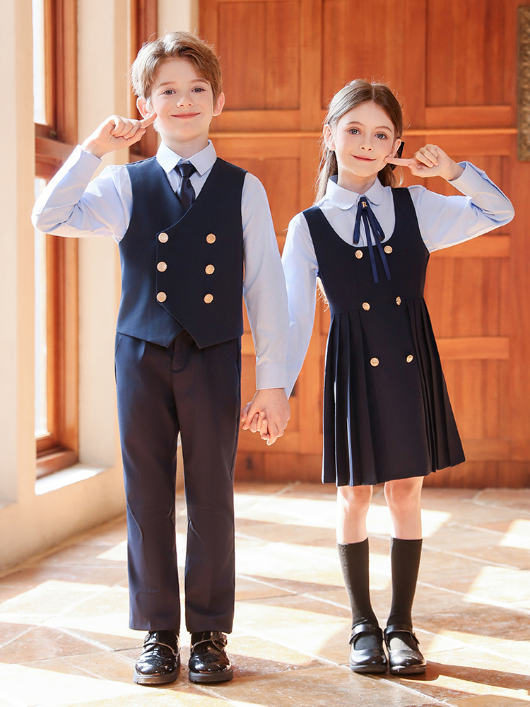 Formal Vest Waistcoat - Kids Formal Double-breasted Vest Suit Set