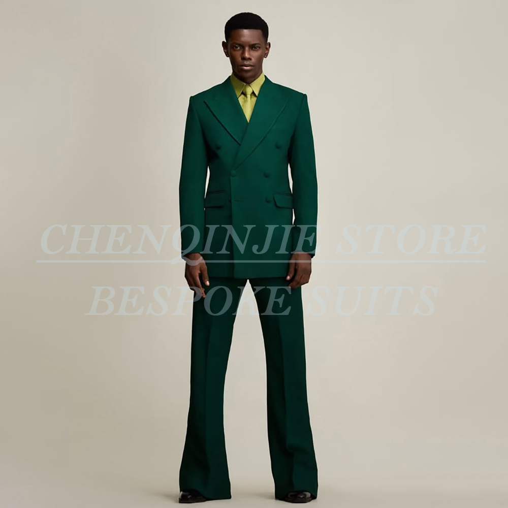 Men'S Luxury Formal Wear - Luxury Green Men's Suits Formal Wedding