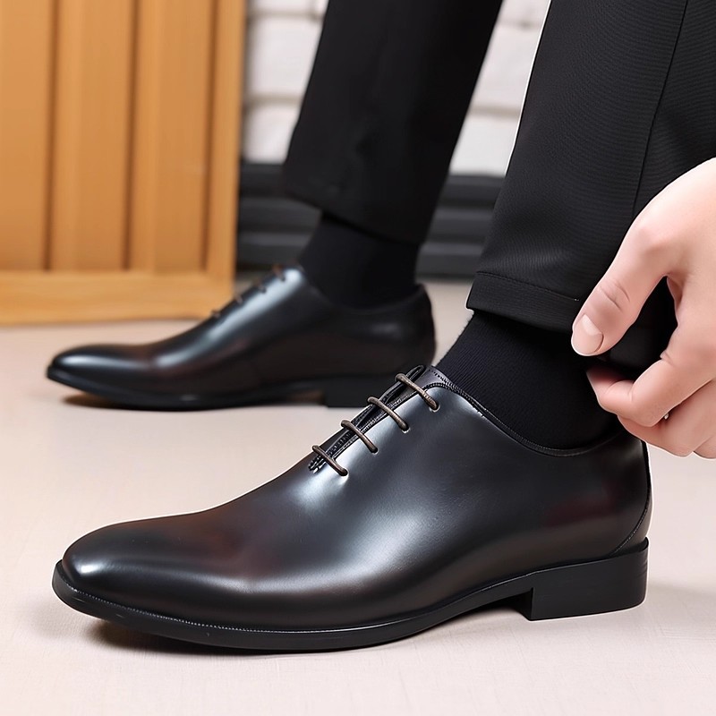 Men Formal Wear Dress - Designer Genuine Leather Mens Wholecut Oxford