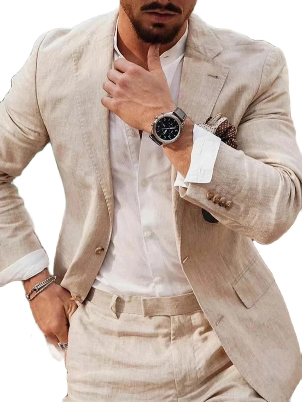 Summer Beach Business Linen Me - đánh giá và giá Men'S Formal Beach Wear