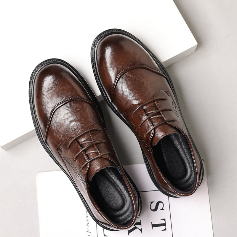 Men's leather shoes for casual - đánh giá và giá Men Formal Wear Dress