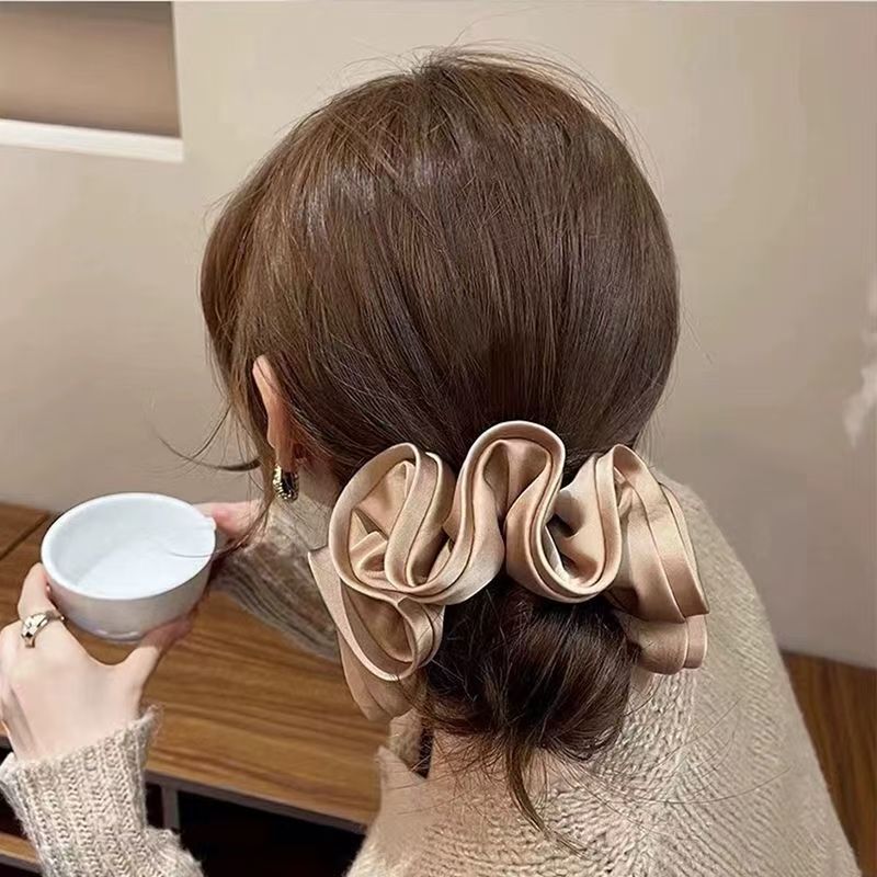 Korean Satin Scrunchies Elasti - đánh giá và giá Satin Bow Tie
