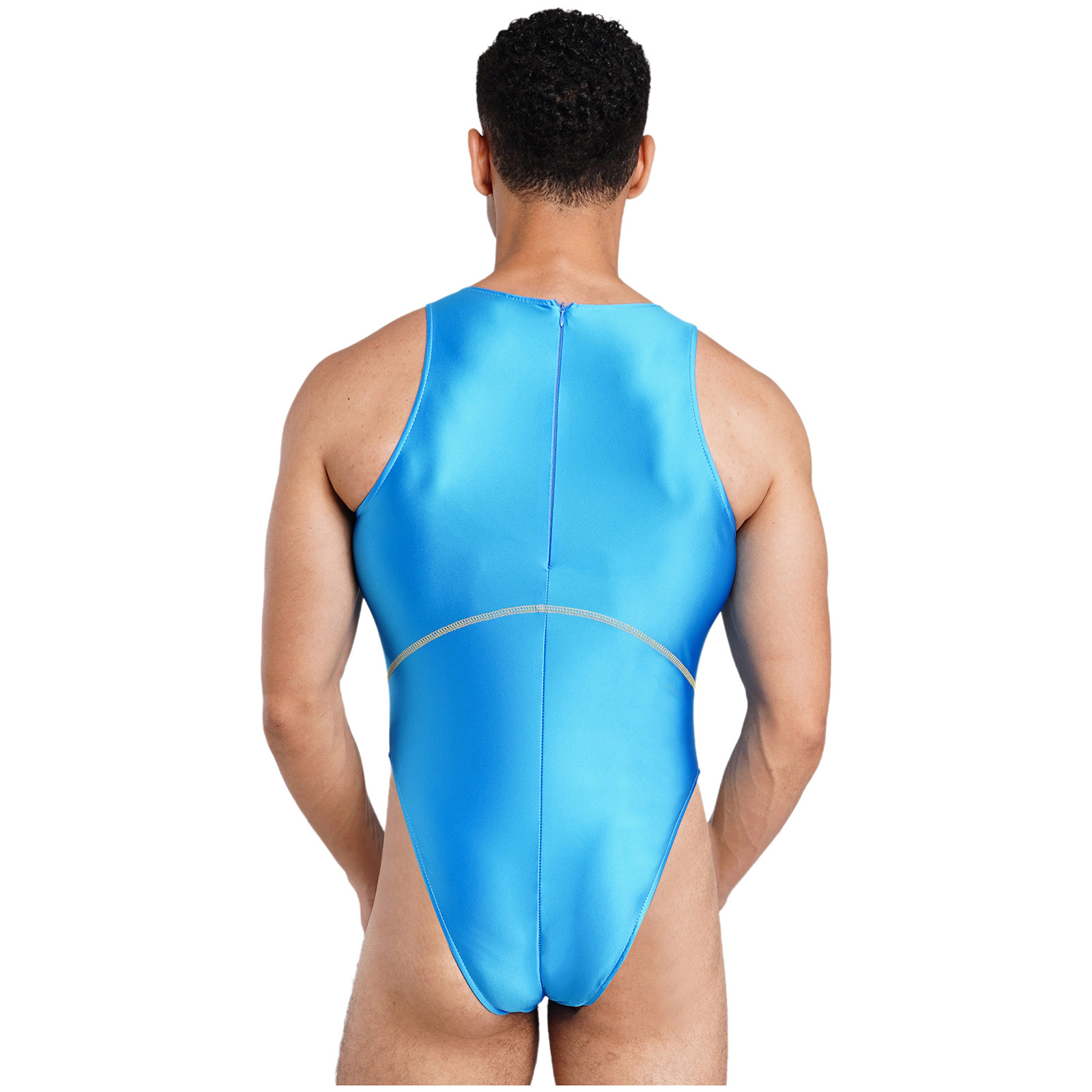 Men One Piece Oil-shiny Bathin - đánh giá và giá Men'S Formal Beach Wear