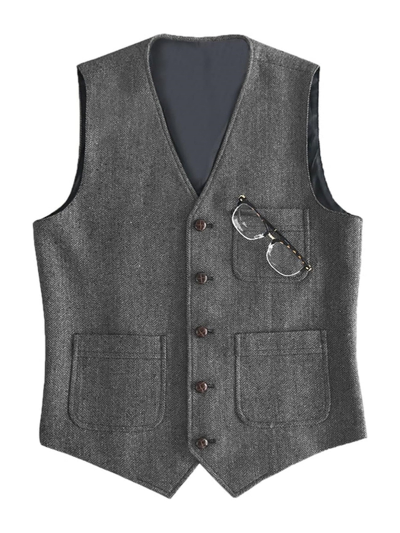 Men's Suit Formal V Neck Wool  - đánh giá và giá Formal Vest Waistcoat