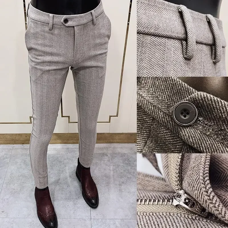 Autumn Winter Thickened Woolen - đánh giá và giá Men Formal Wear Dress