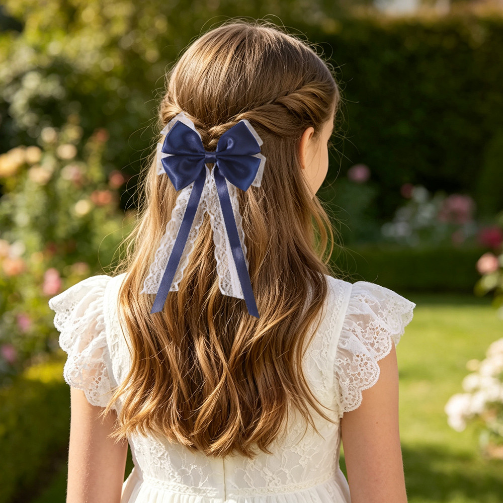 2Pcs Satin Lace Long Tail Bow  - đánh giá và giá Satin Bow Tie