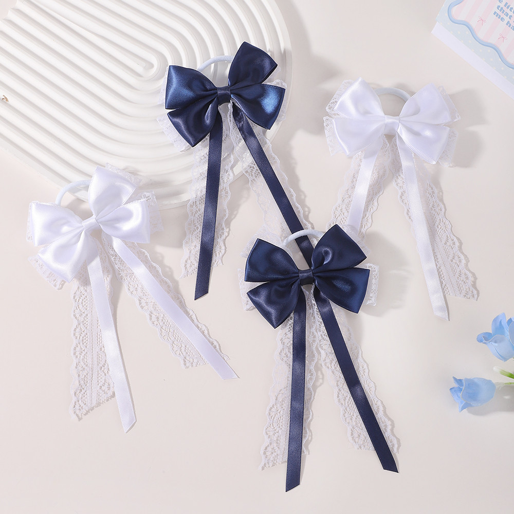 2Pcs Satin Lace Long Tail Bow  - đánh giá và giá Satin Bow Tie