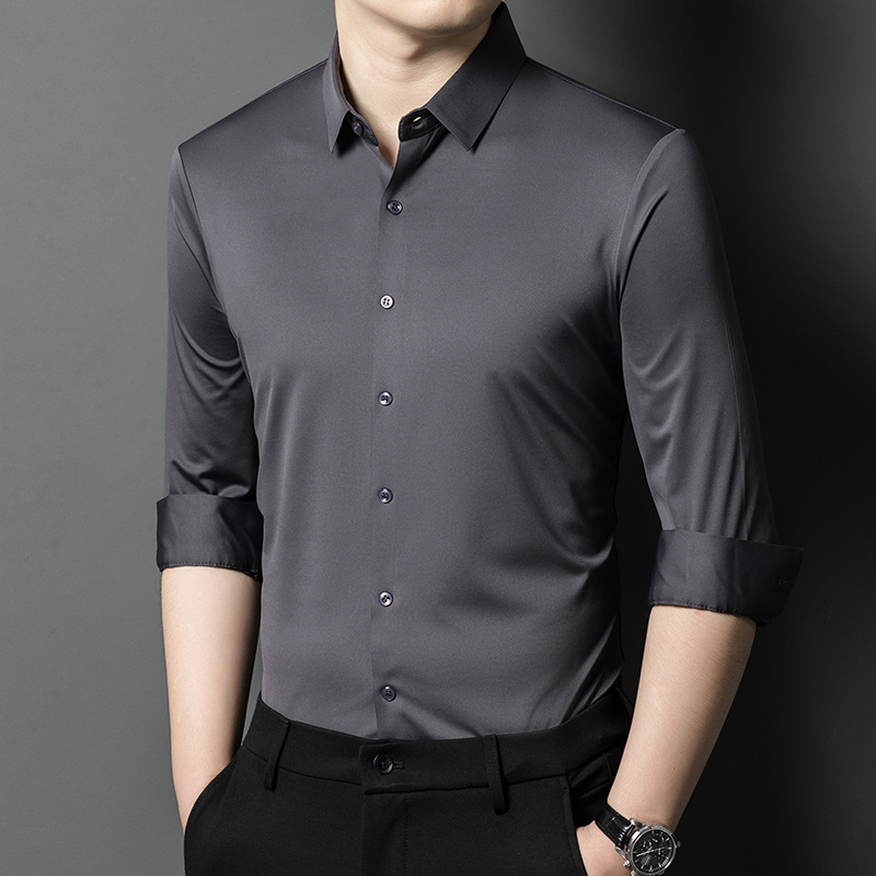 Men's Shirt - High-Quality Sil - đánh giá và giá Y2K Formal Wear Men