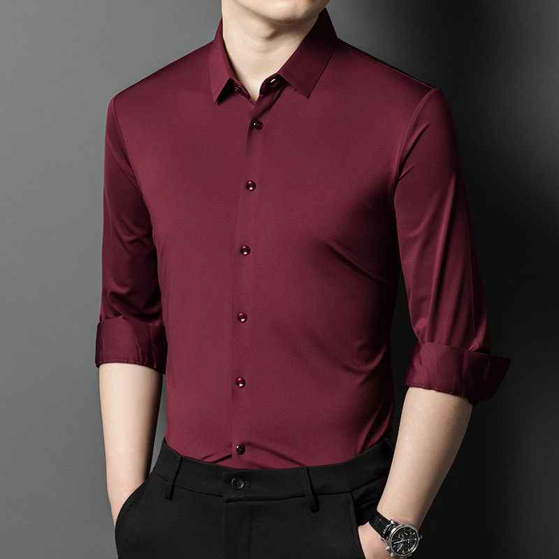 Men's Shirt - High-Quality Sil - đánh giá và giá Y2K Formal Wear Men