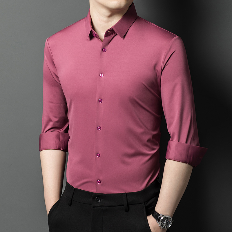 Men's Shirt - High-Quality Sil - đánh giá và giá Y2K Formal Wear Men