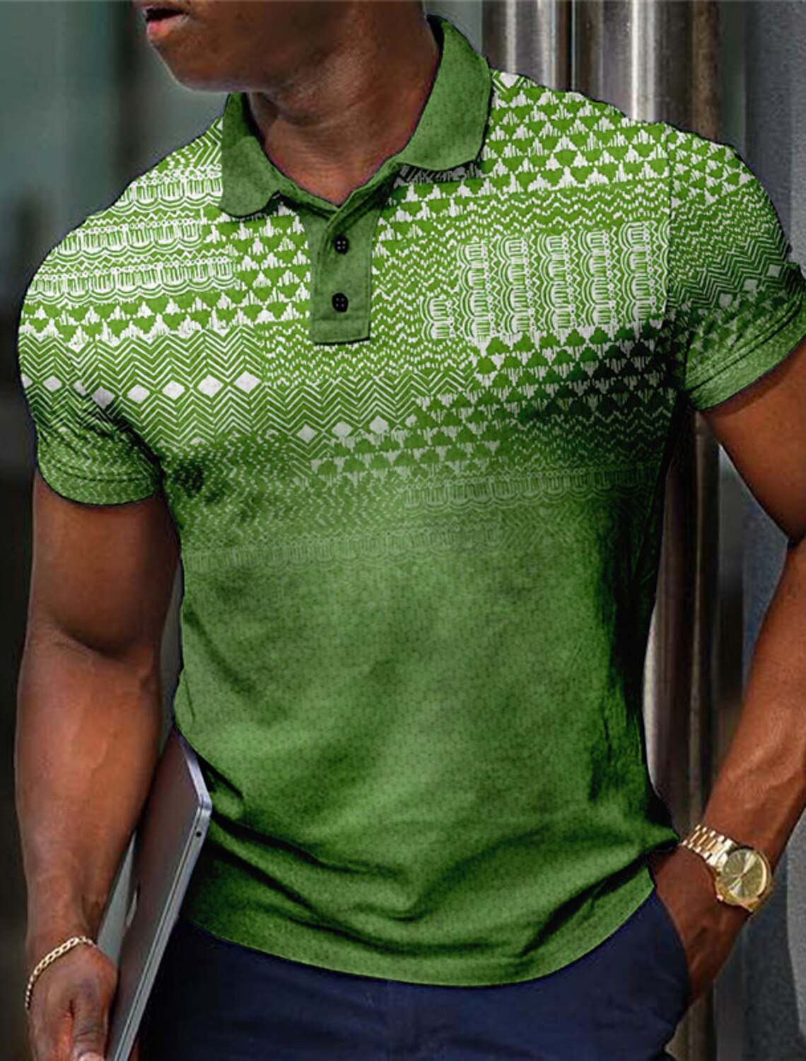 Fashion Men's Plaid Polo Shirt - đánh giá và giá Men'S Polo Formal Wear