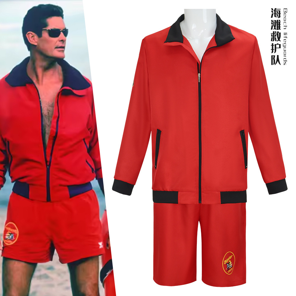 Baywatch Character Red Swimsui - đánh giá và giá Men'S Formal Beach Wear