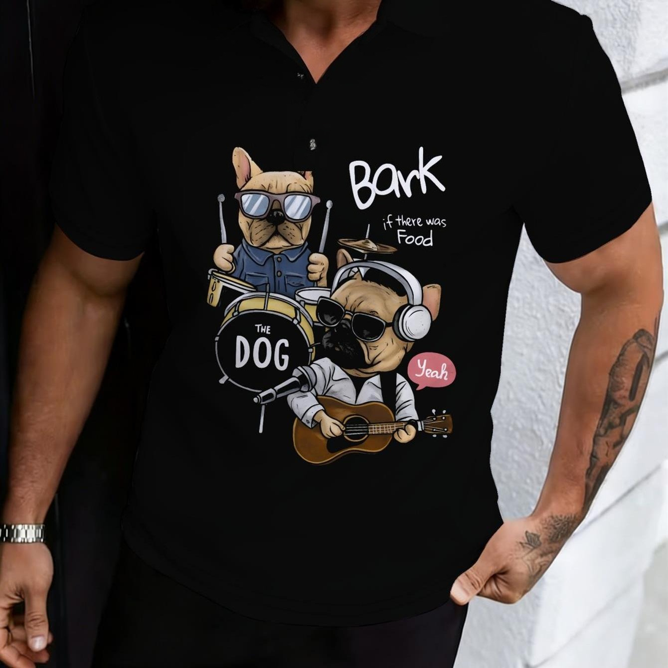Men's Casual Polo Shirt Black  - đánh giá và giá Men'S Polo Formal Wear