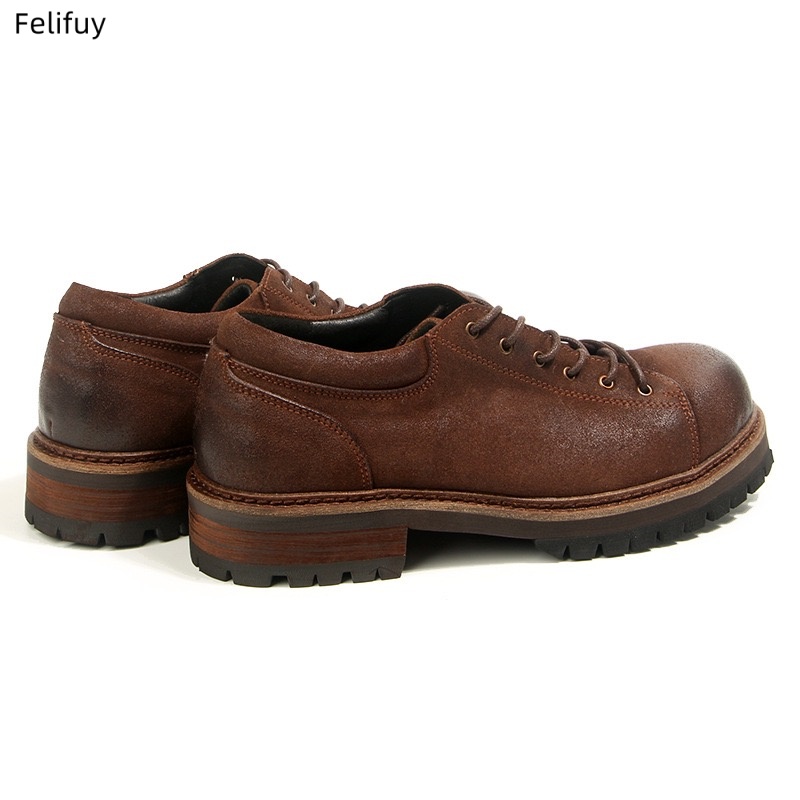 Retro Cowhide Mens Casual Busi - đánh giá và giá Men'S Formal Wear