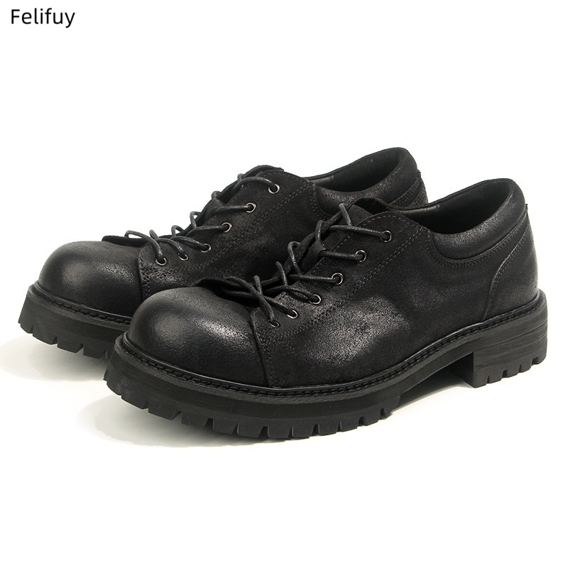 Retro Cowhide Mens Casual Busi - đánh giá và giá Men'S Formal Wear