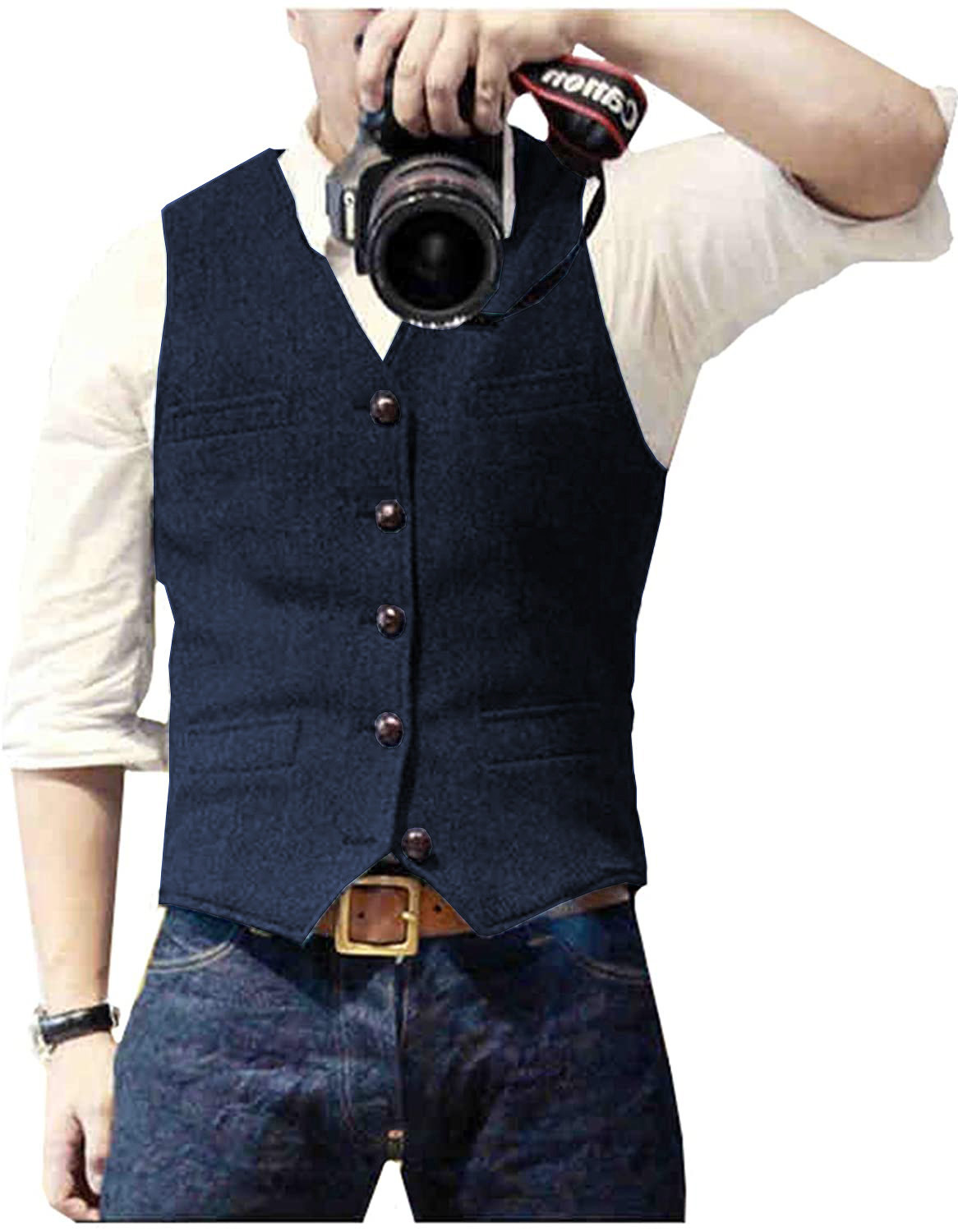 Men's Suit Vest V Neck Wool He - đánh giá và giá Formal Vest Waistcoat