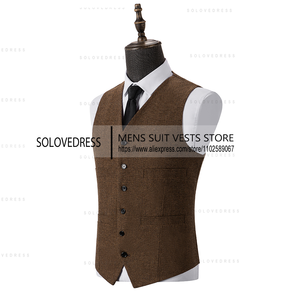 V Neck Slim Fit Herringbone Me - đánh giá và giá Formal Vest Waistcoat