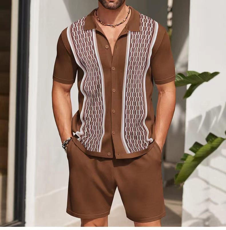 Simple Men Shirt Sets Vintage  - đánh giá và giá Men'S Formal Beach Wear