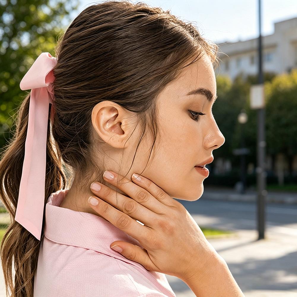 Smooth Satin Bow Streamer Hair - đánh giá và giá Satin Bow Tie