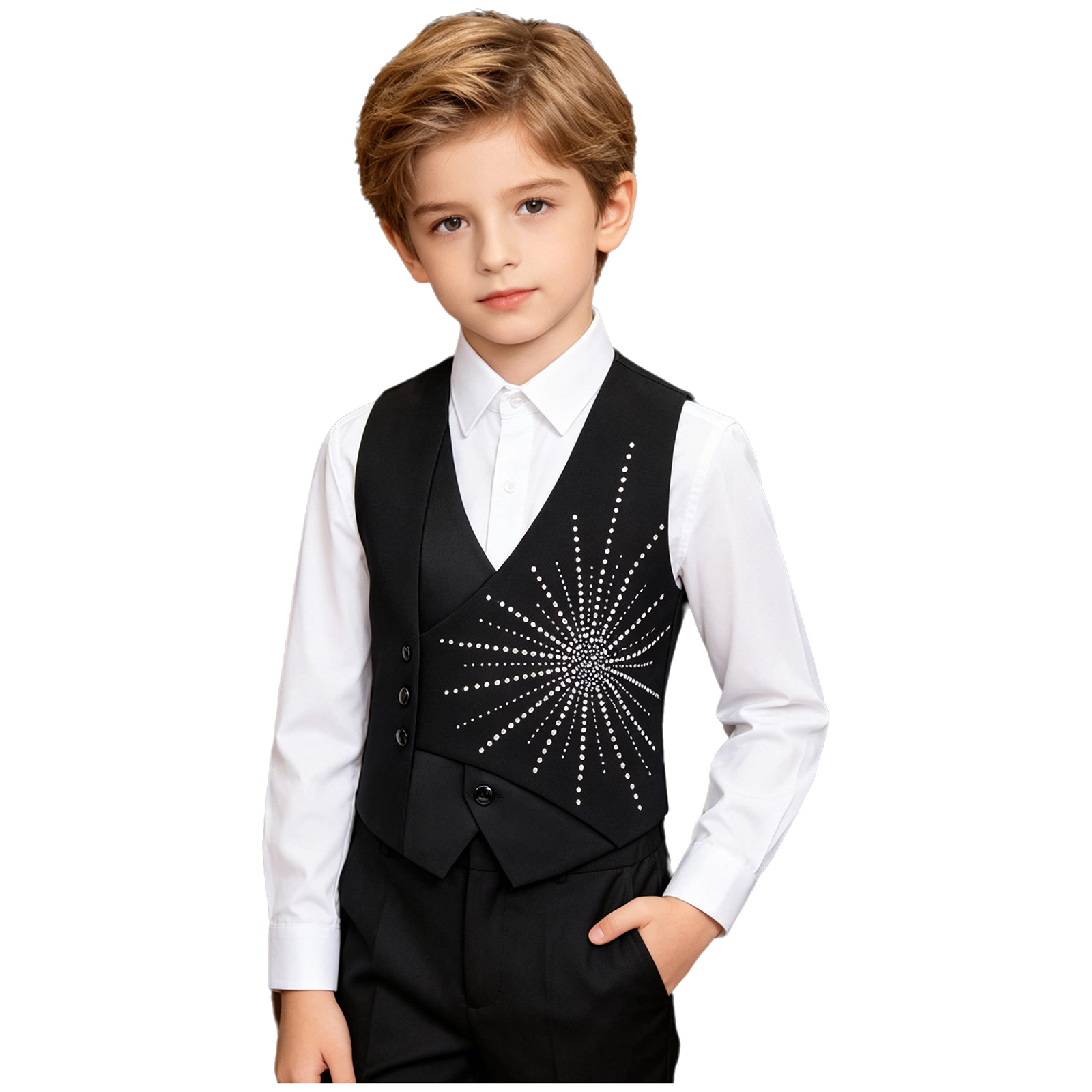 Kids Boys Gentleman Asymmetric - đánh giá và giá Formal Vest Waistcoat
